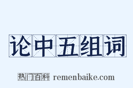 论中五组词是什么意思的图片